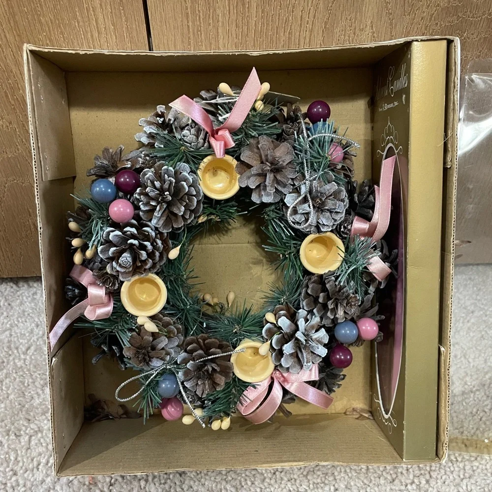 Advent Wreath With Pink Candles